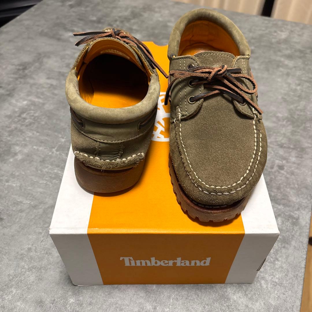 Timberland オリーブグリーン デッキシューズ