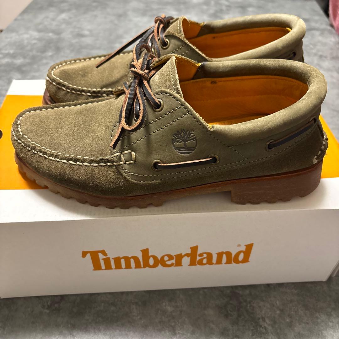 Timberland オリーブグリーン デッキシューズ