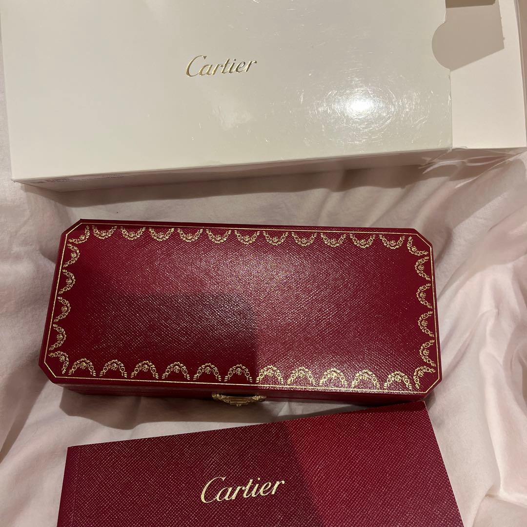新品未使用 Cartier カルティエ シルバーボールペン 専用ケース付き