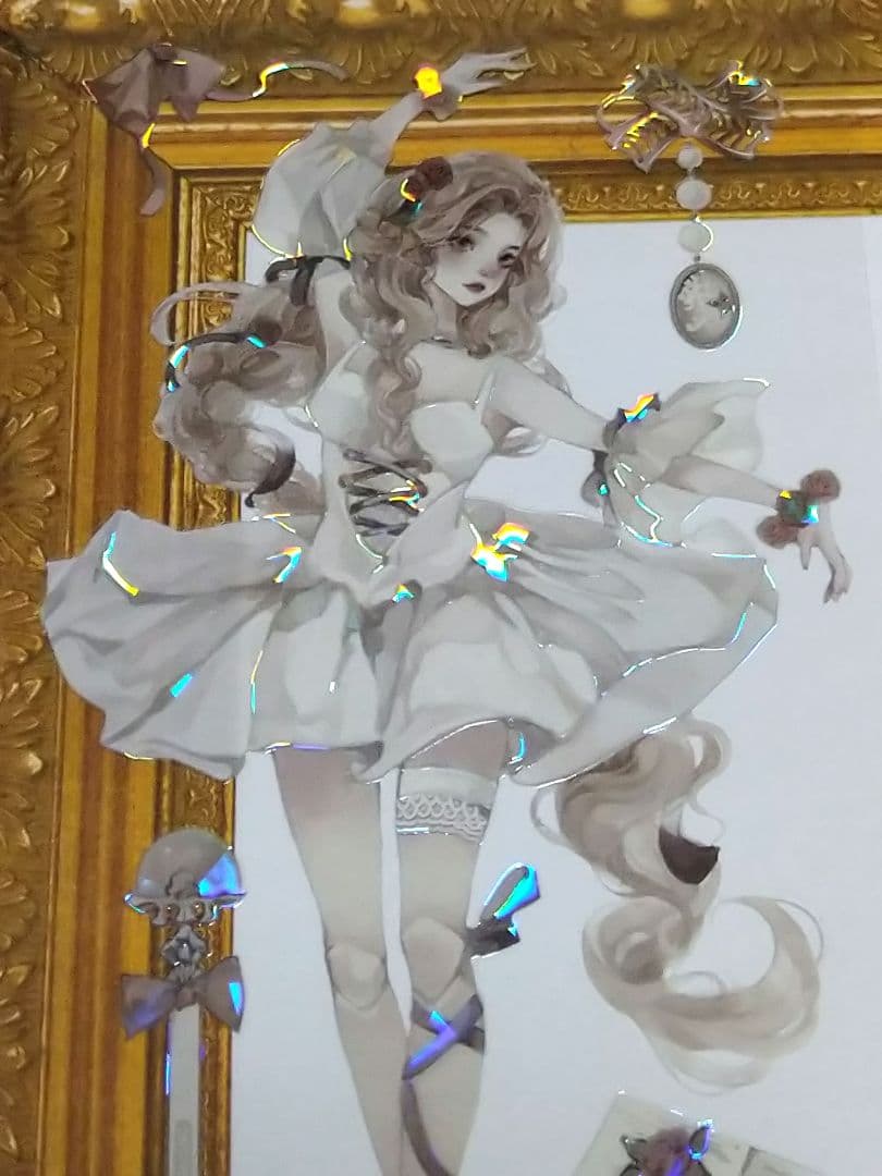 のこり2J668＃温柔月光(贝壳光)一万小时切り売り海外人物マステ女の子