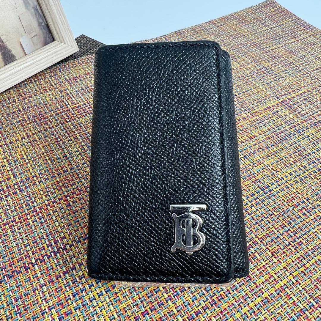 ✨極美品✨BURBERRY バーバリー TBロゴ 6連キーケース ブラックレザー