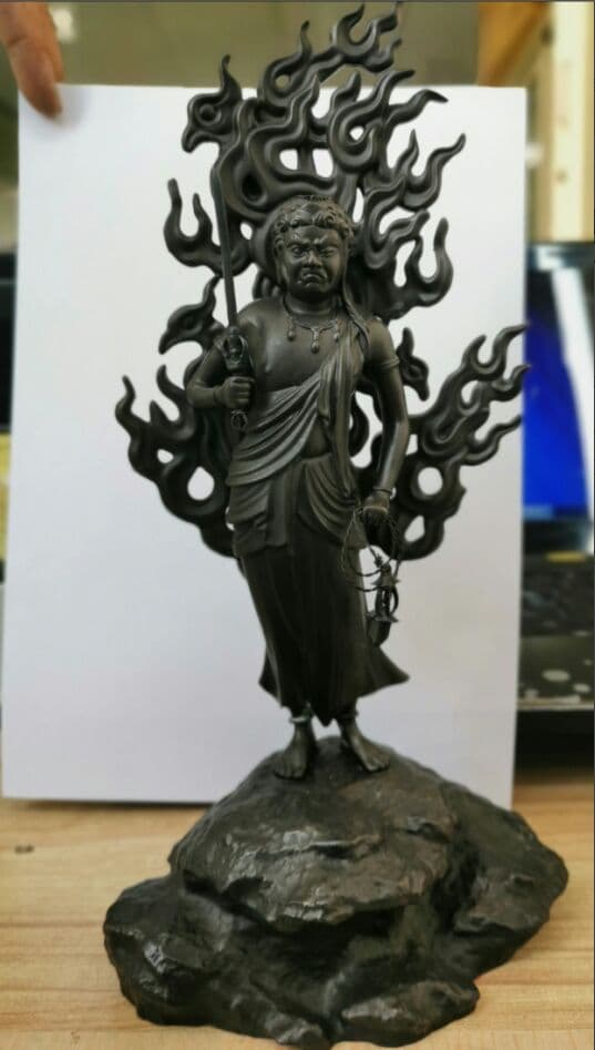 大型高30cm 豪華！仏像不動明王立像 銅製品 仏教美術品 真言宗 彫刻 大型高30cm 豪華！仏像不動明王立像 銅製品 仏教美術品 真言宗 彫刻