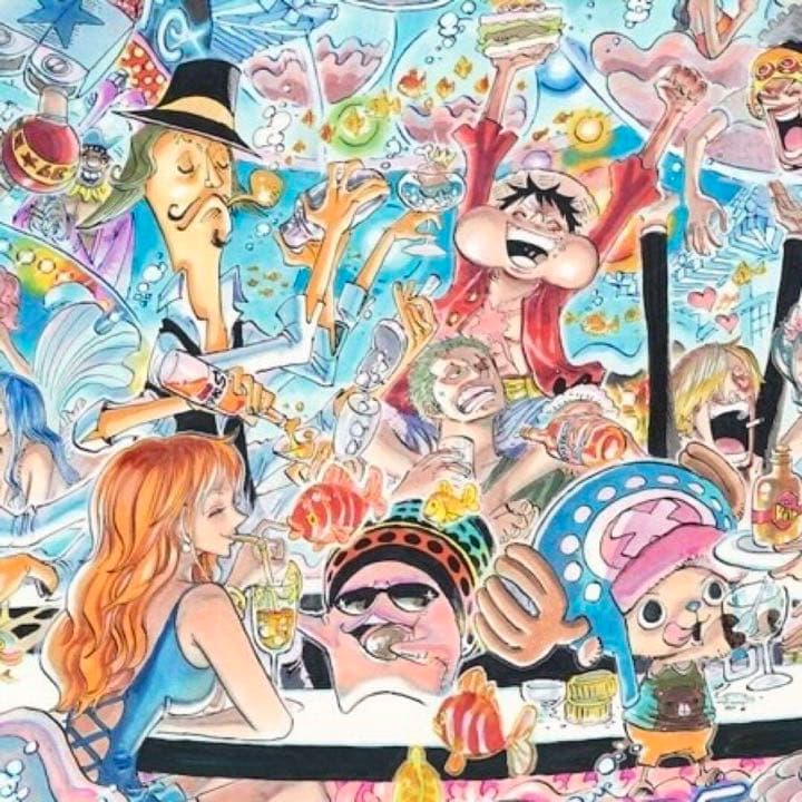 ONE PIECE 世界20部限定　マンガアート　NFT ポスター　複製原画