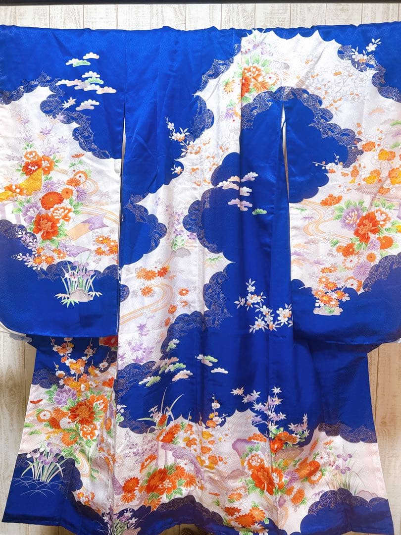 お買い得品♡七五三　7歳　女の子　フルセット　一式　ロイヤルブルー