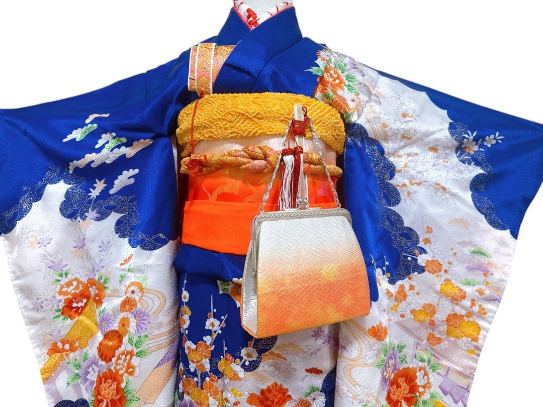 お買い得品♡七五三　7歳　女の子　フルセット　一式　ロイヤルブルー