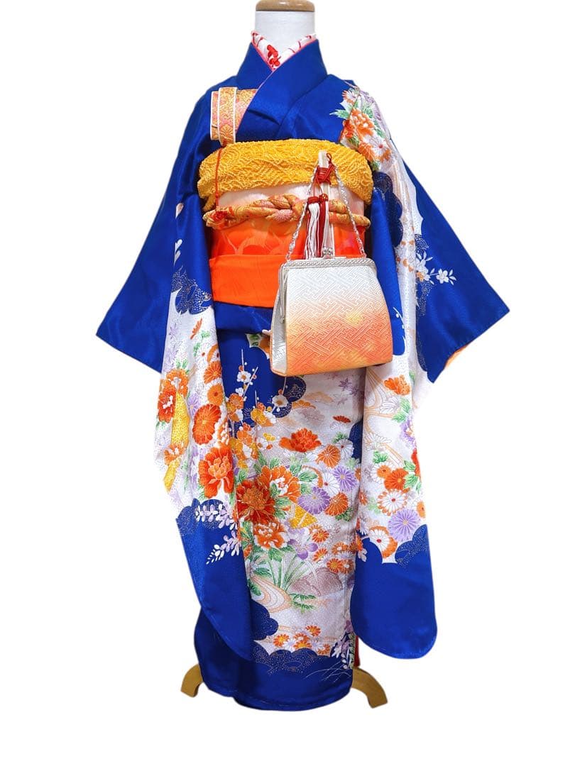 お買い得品♡七五三　7歳　女の子　フルセット　一式　ロイヤルブルー