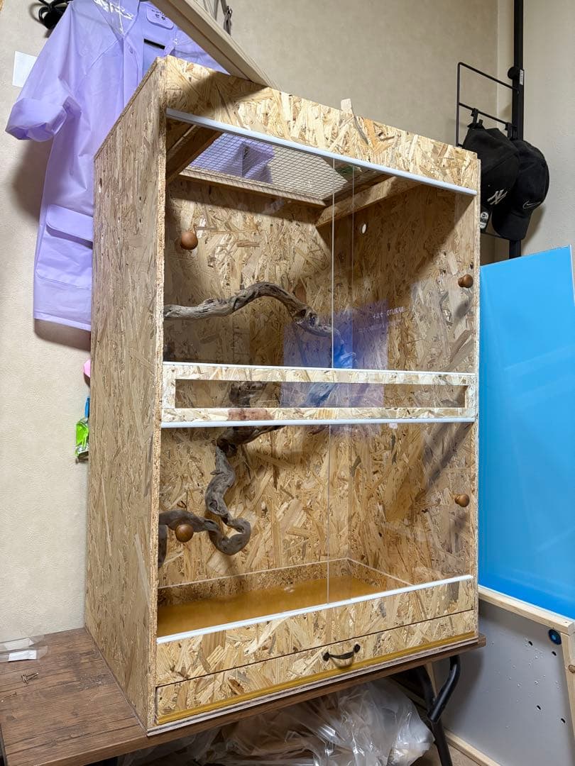 お引取限定】爬虫類タンク【90×45×45㎝】 爬虫類ケージ 爬虫類ケージ90