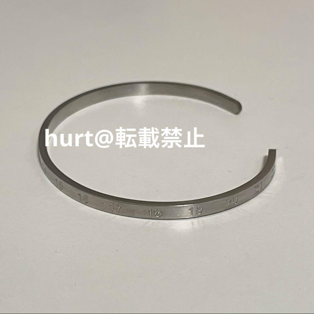 【新品外箱あり】メゾンマルジェラ スリム ナンバリング カフ ブレスレット