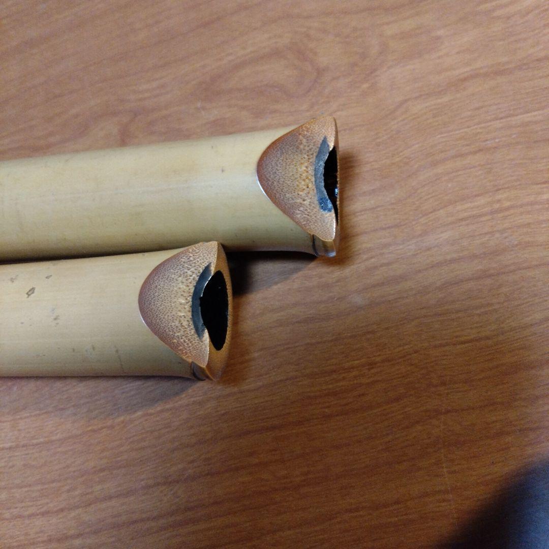 都山流一尺八寸管と六寸管 島田整優銘