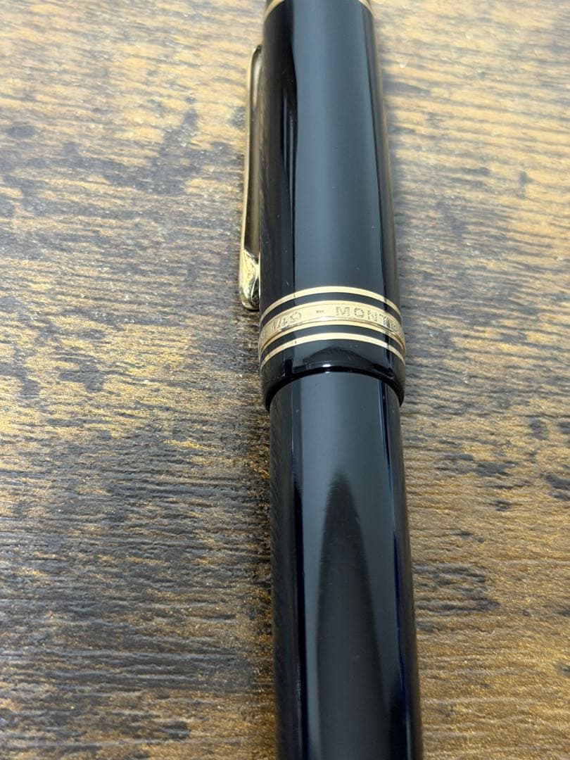 筆記確認&洗浄済 1970年代 モンブラン 149 万年筆 中白 インク窓 中字