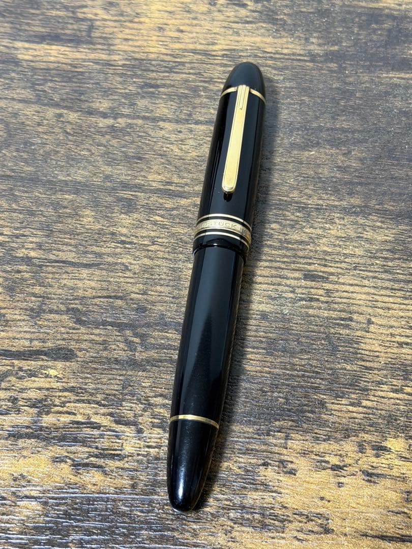 筆記確認&洗浄済　1970年代　モンブラン　149 万年筆　中白　インク窓　中字