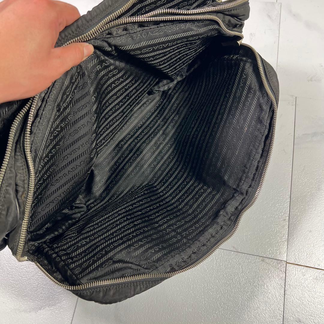 PRADA プラダ ナイロン切替レザーブリーフケース ビジネスバッグ ブラック