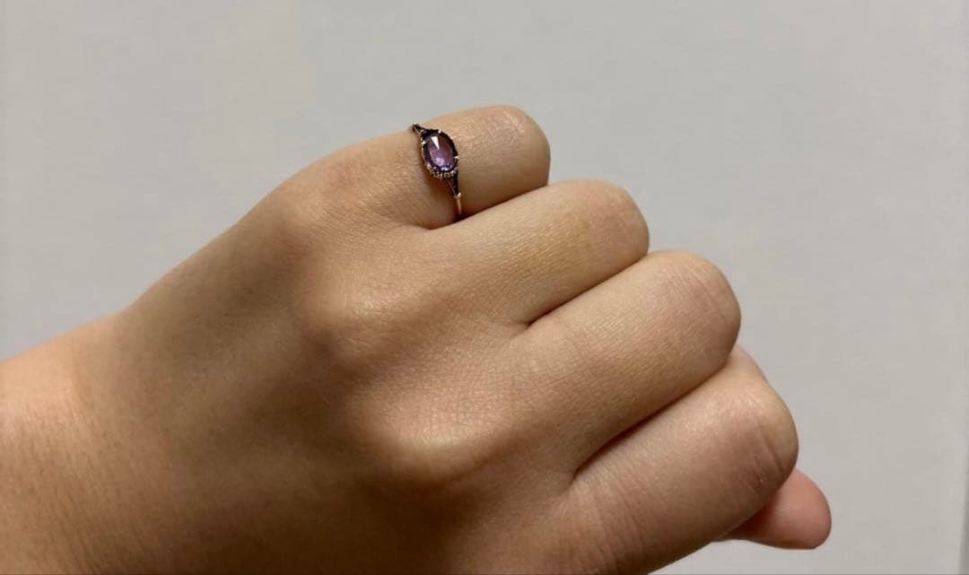 MYACALE JEWELERY サファイア　パープル　10K 5号