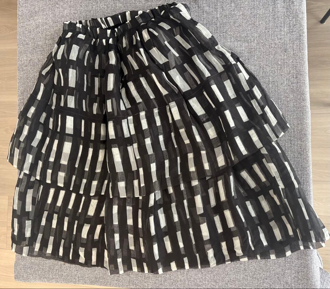 christian wijnants フレアスカート チェック柄