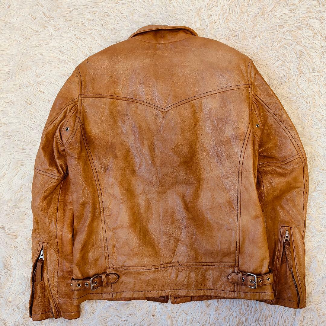 レア品 ショット シングルライダース 星 スターブラウン サイズ M