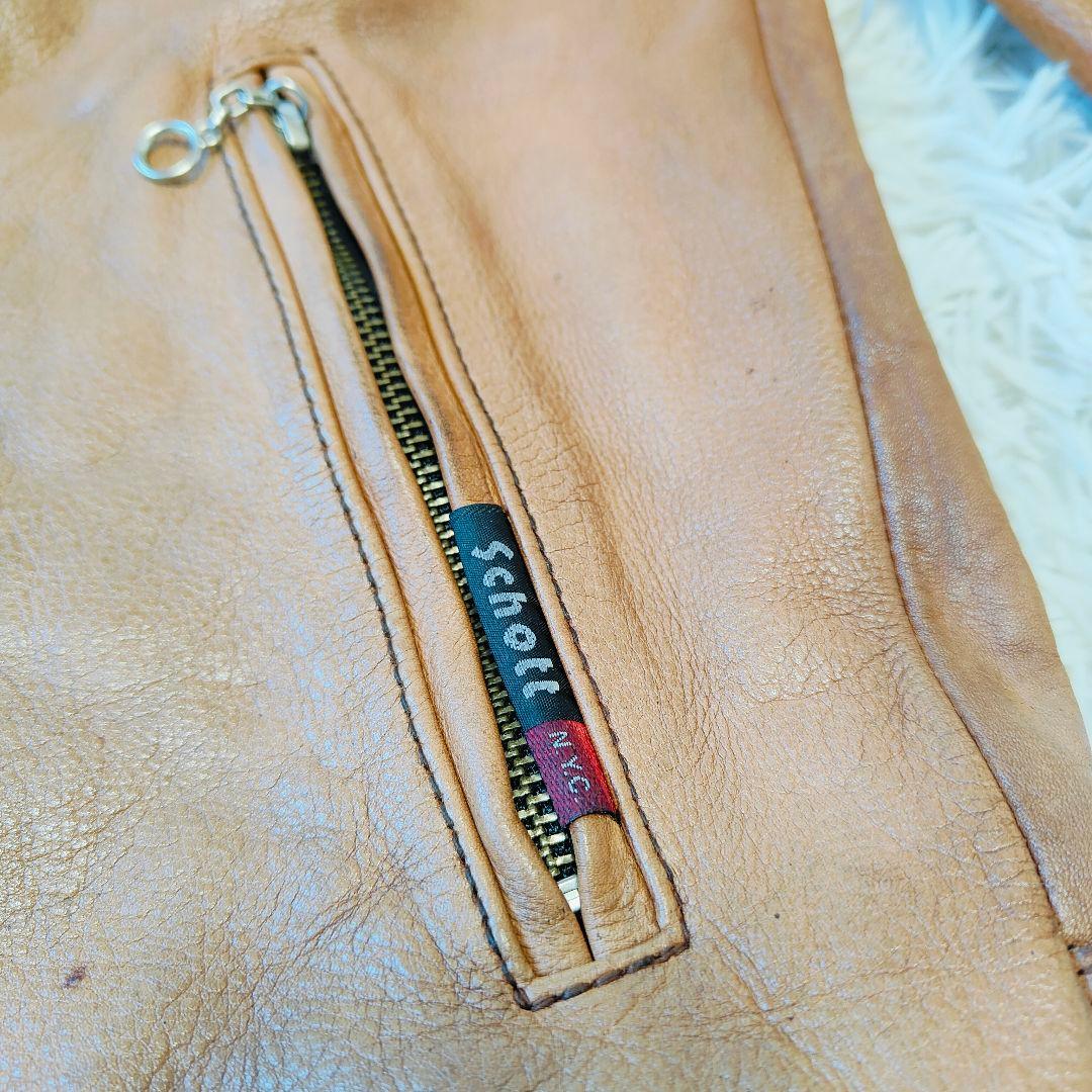 レア品 ショット シングルライダース 星 スターブラウン サイズ M