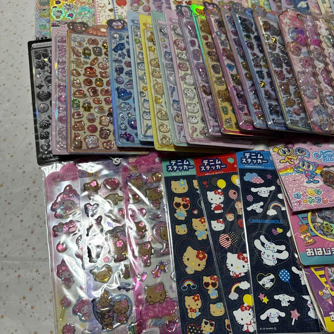 (77)ボンボンドロップシール　うるちゅるポップシール　まとめ売り　63枚