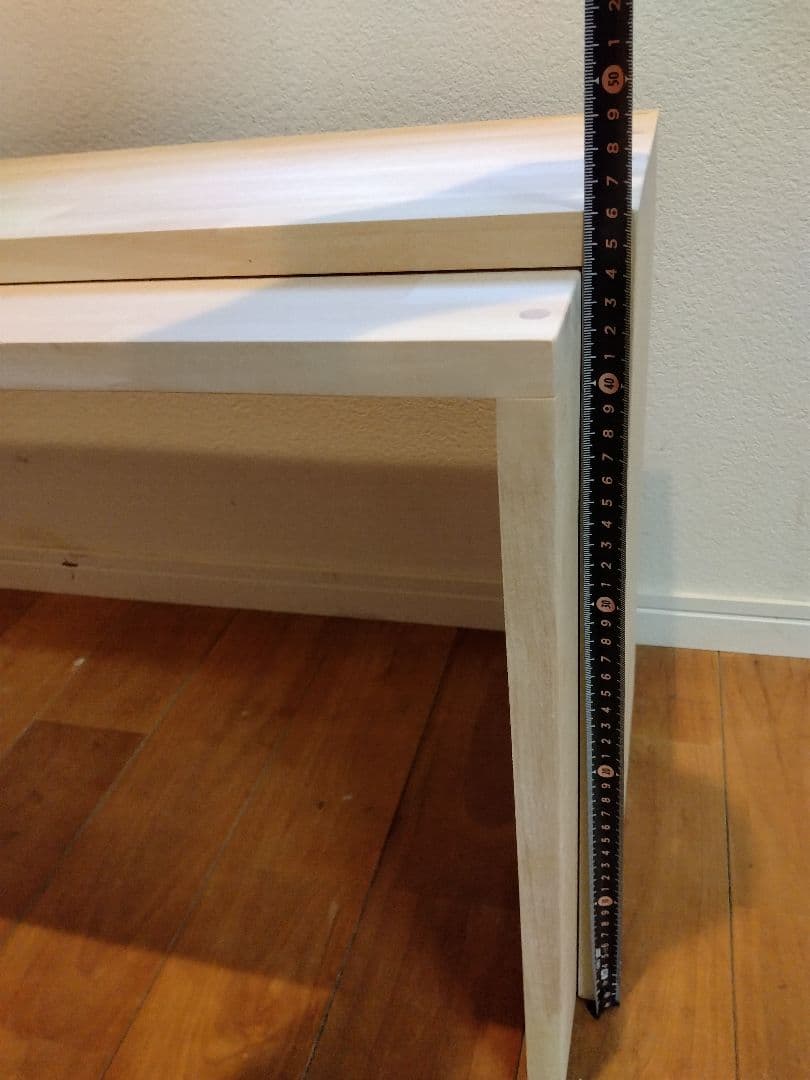 木製 ハンドメイド オーダー テーブル サイドテーブル スライド 棚 水槽台