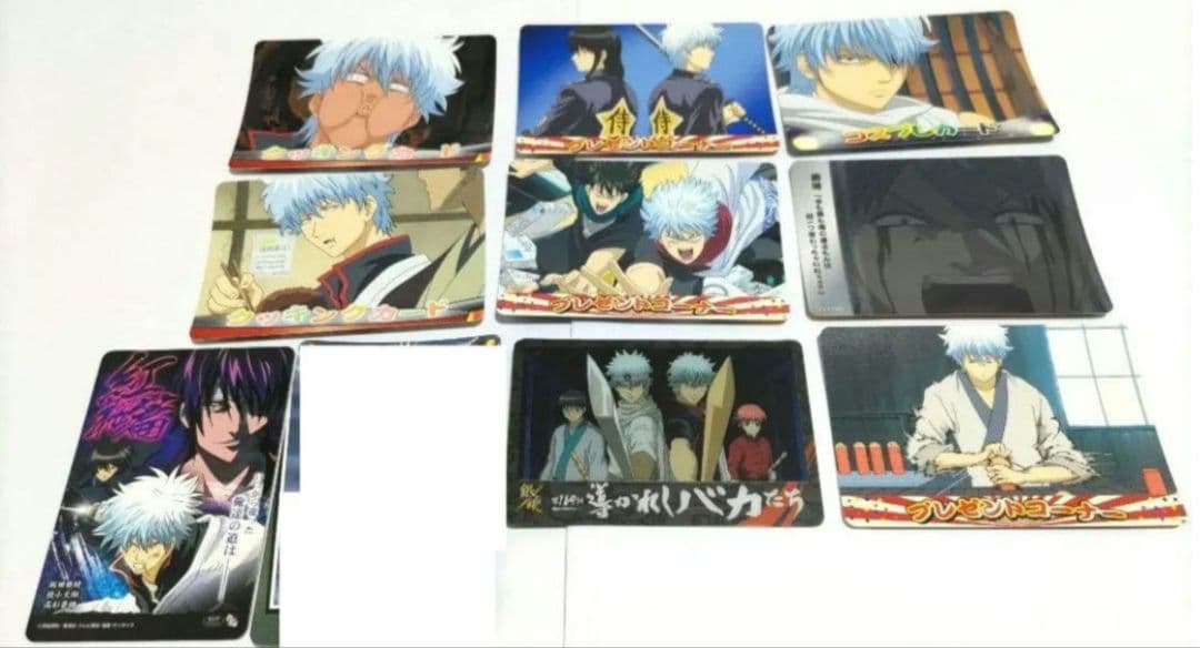 銀魂 カード まとめ売り 箔押し クリアカード カードガム