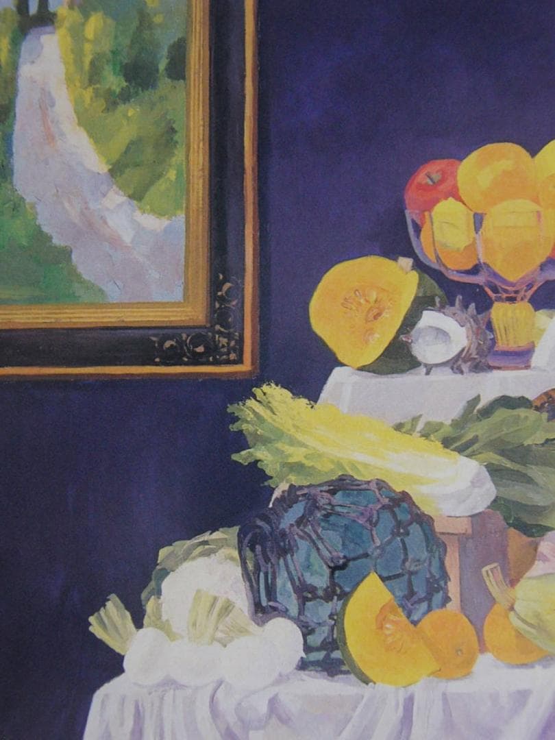 宮下実、【黄梅の頃】、希少な額装用画集より、新品額装付、状態良好