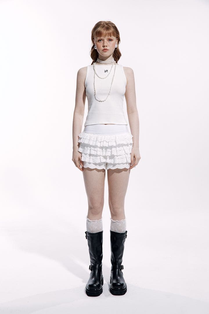 【 ROUGHNECK 】lace tutu pants skirt