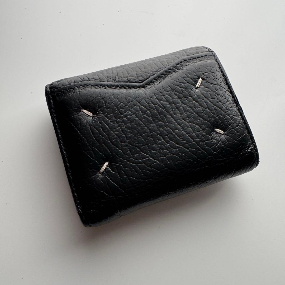 【美品】メゾン マルジェラ 4ステッチ コンパクト ウォレット　Margiela Maison Margiela（メゾンマルジェラ） 財布 二つ折り財布 FOUR