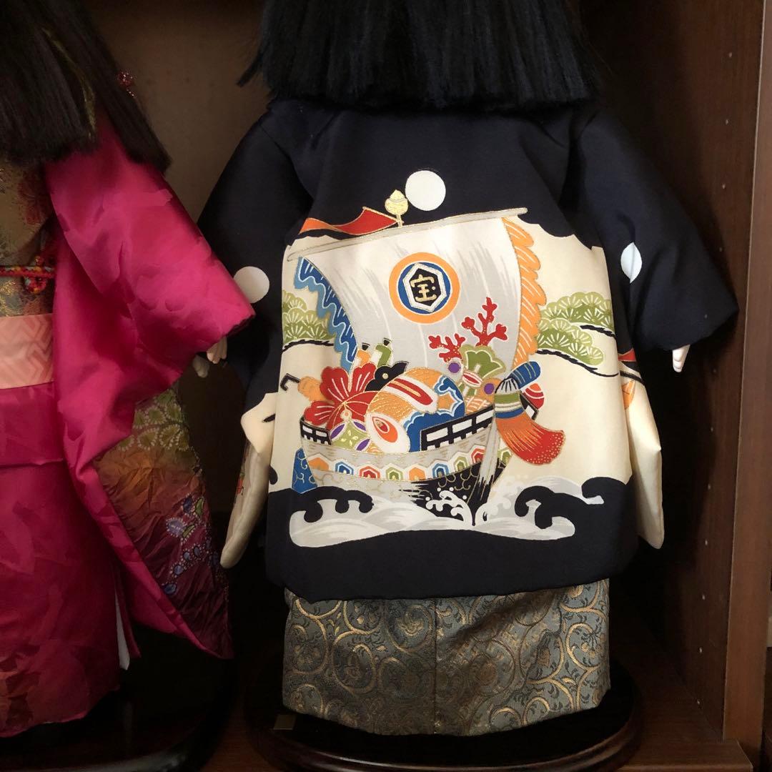 中古品】年内セール ペア市松人形 東京久月 正絹衣装 ドール - メルカリ