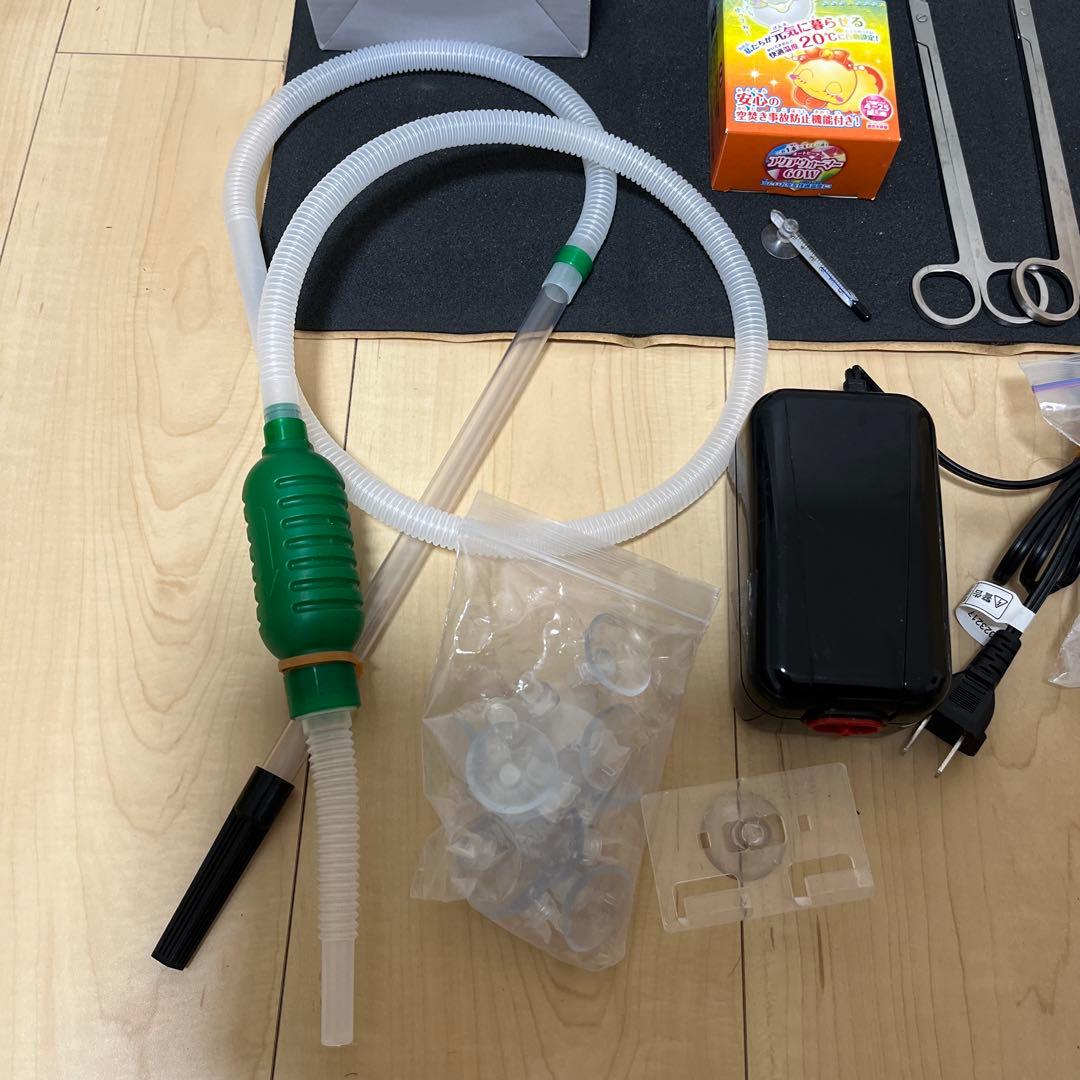 水槽セット ガラス製45cm水槽ヒーターポンプ等一式