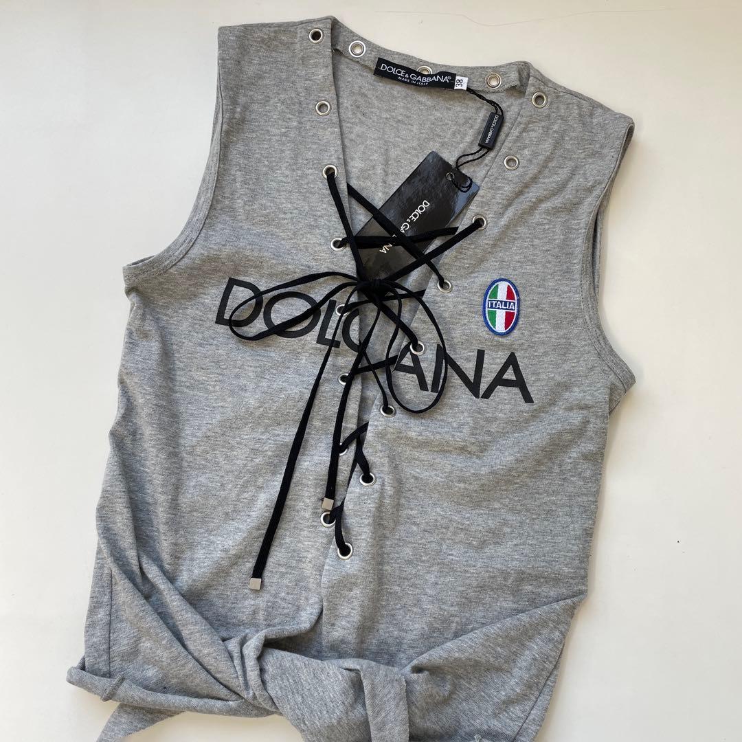 ドルチェ&ガッバーナ D&G ピチタンク タンクトップ グレー y2k
