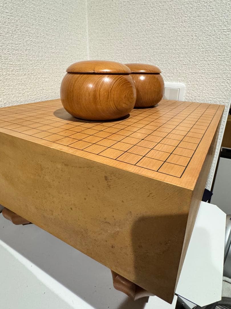 蛤碁石 那智黒　囲碁セット 本蛤碁石 雪印 31号