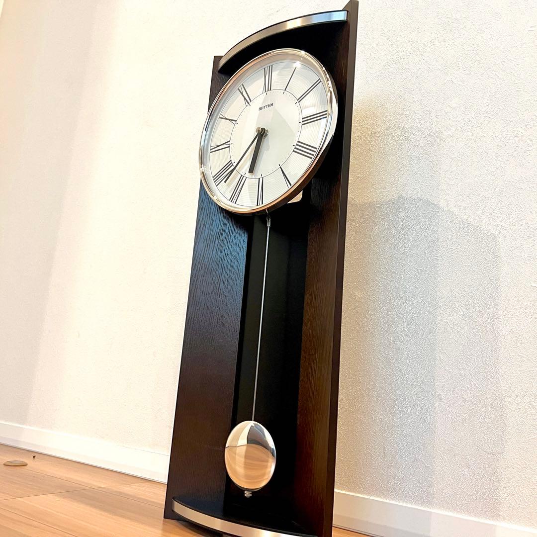 美品　RHYTHM リズム　モダンライフM05 クオーツ　振り子時計　廃番