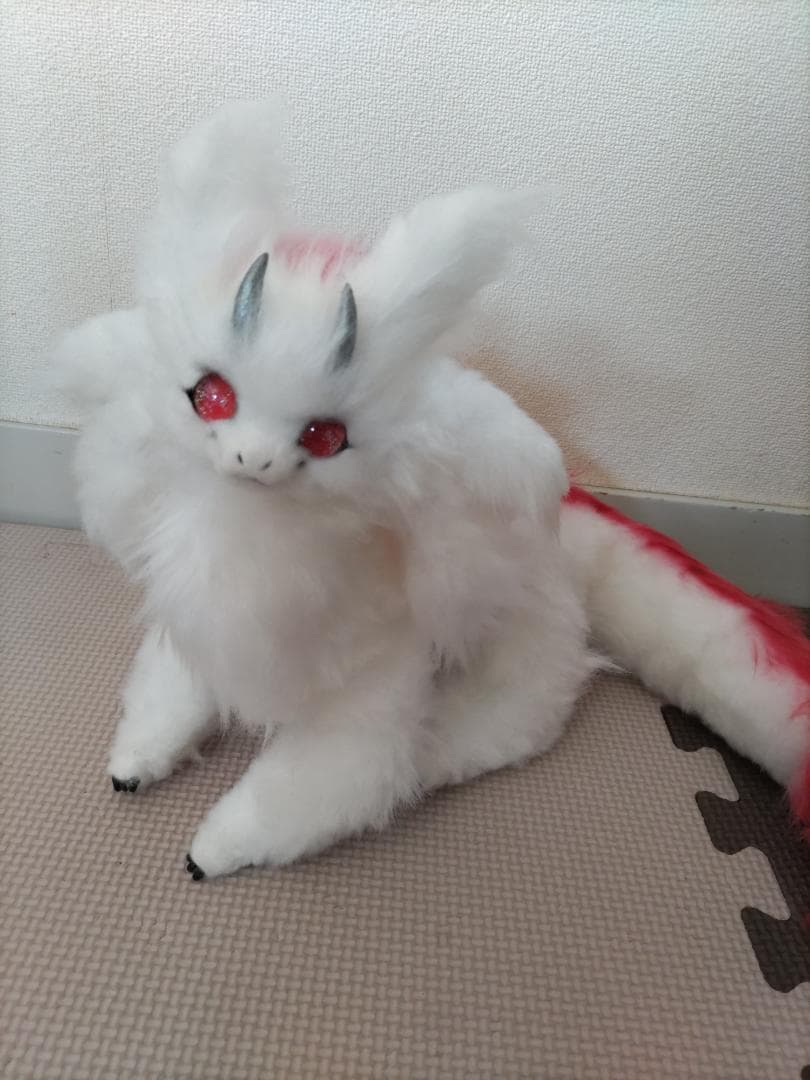 アートドール ドラゴン 龍 幻獣 作家様 ぬいぐるみ 白龍