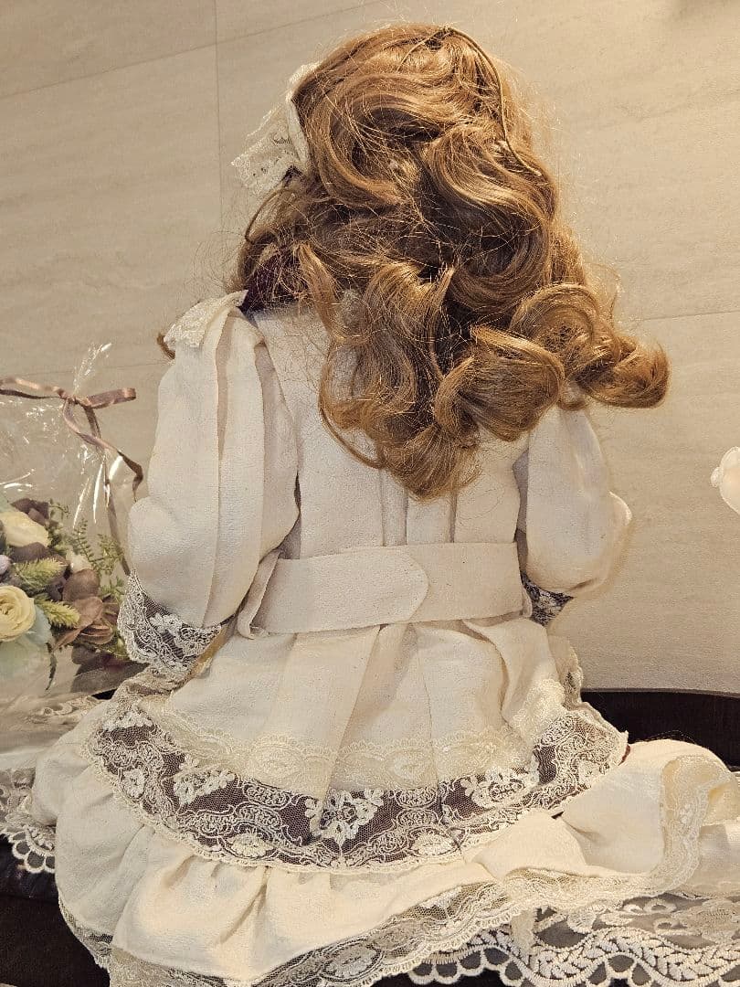 ジュモー❀Bebe Jumeau ブルーグレーの瞳 ビスクドール リプロ