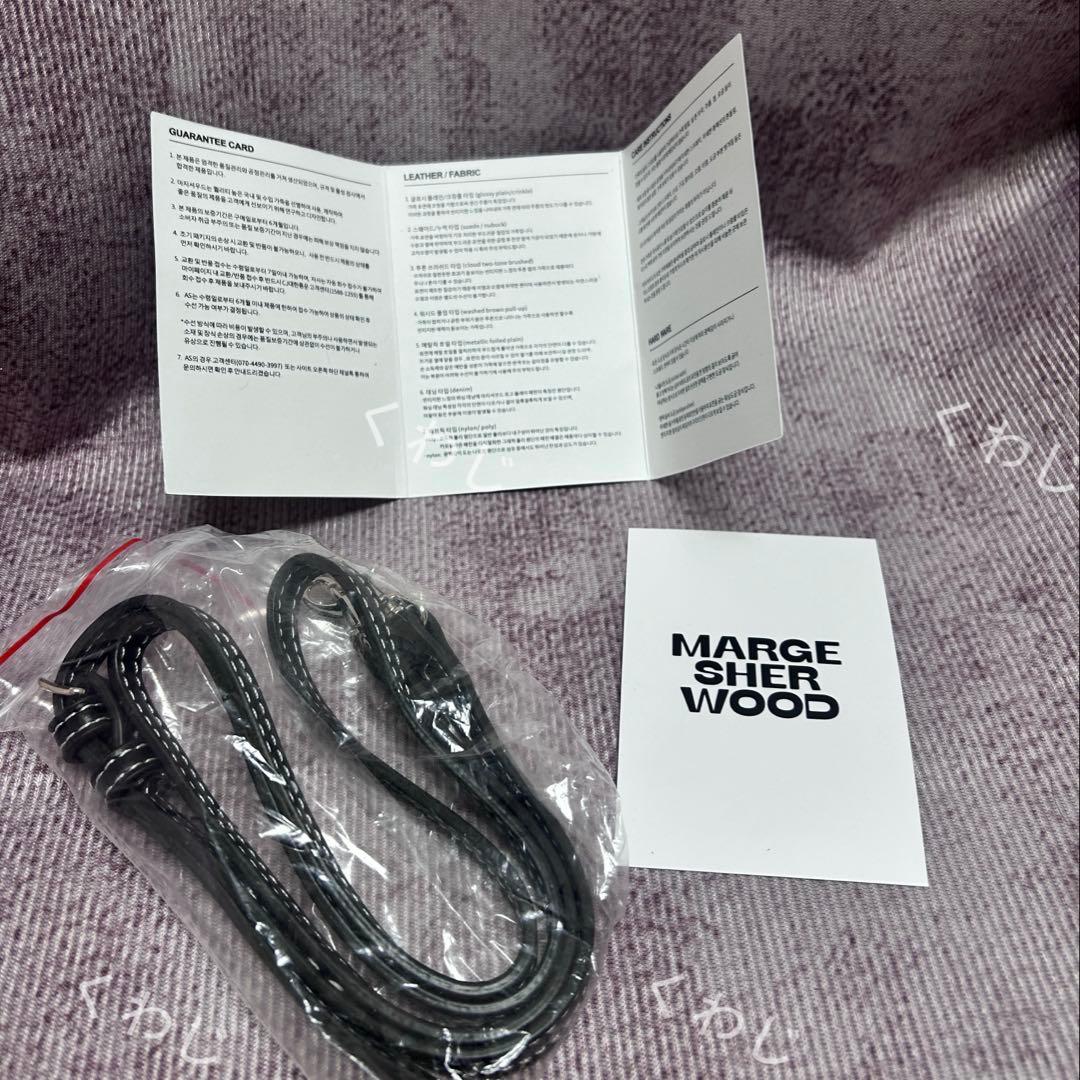 MARGESHERWOODソフトドットバッグ ヌバック ブラウン