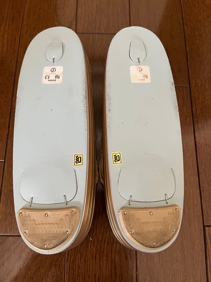 さらに値下げしました 和装用バッグと草履のセット ゴールド