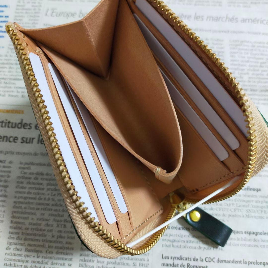 【アポロ】Ｌ字ファスナーウォレット　ハンドメイド