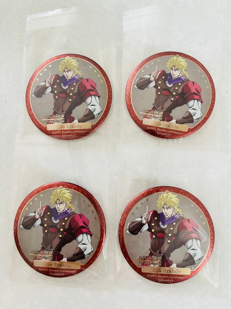ジョジョの奇妙な冒険 アニメ10周年記念展 ディオ 缶バッジ - メルカリ