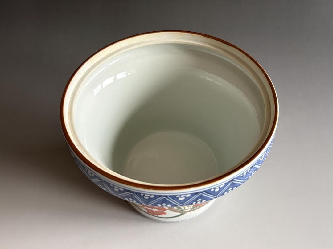 色絵丸紋 末広水指 平安秀峰 茶道具