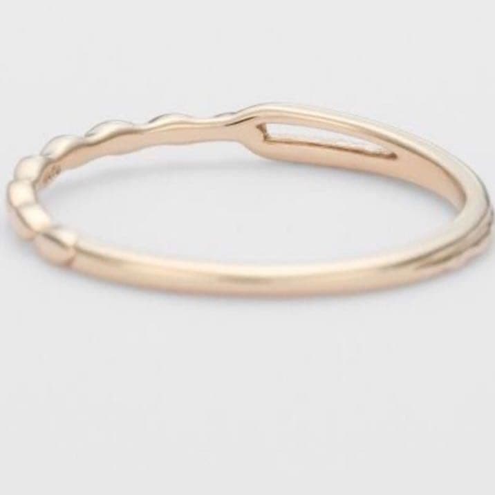 【美品】ageteアガット K5 リング 9号 シンプルリング 箱付き