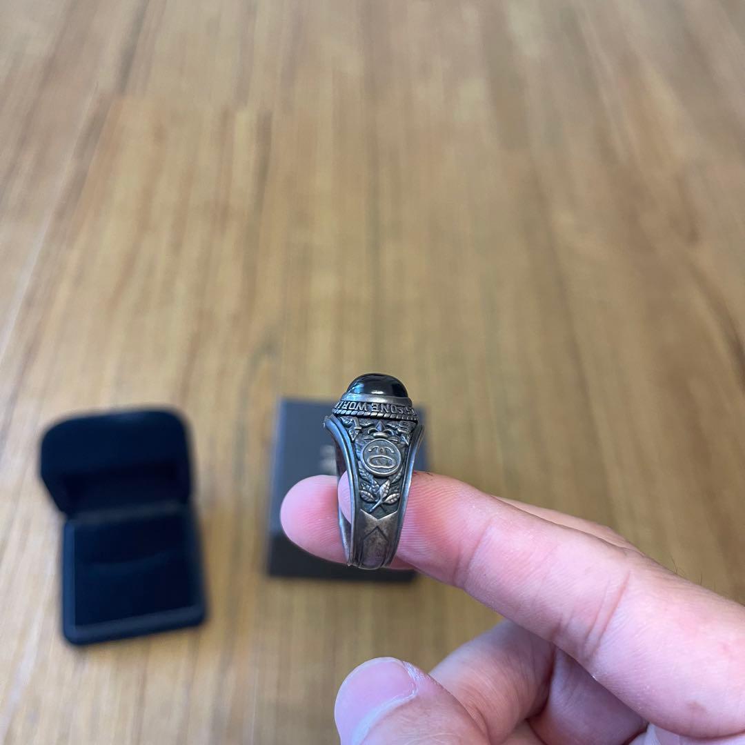 超希少！STUSSY x JAM  MADE RING オニキス