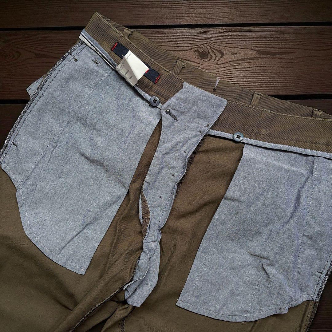 美品 THE GIGI ザ ジジ 上質コットン 1プリーツ ワイドパンツ 48