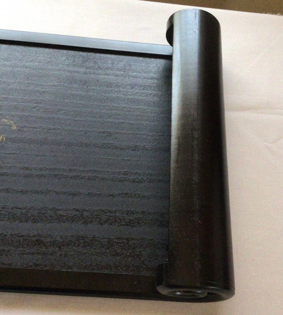 ふじ印16号)唐木紫檀 花台 巻き足 本漆塗り 茶道具 盆栽台 ビンテージ