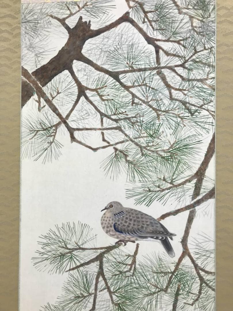 真作/松歳/八幡鳩図/松に鳩図/鳥図/八幡神社/八幡