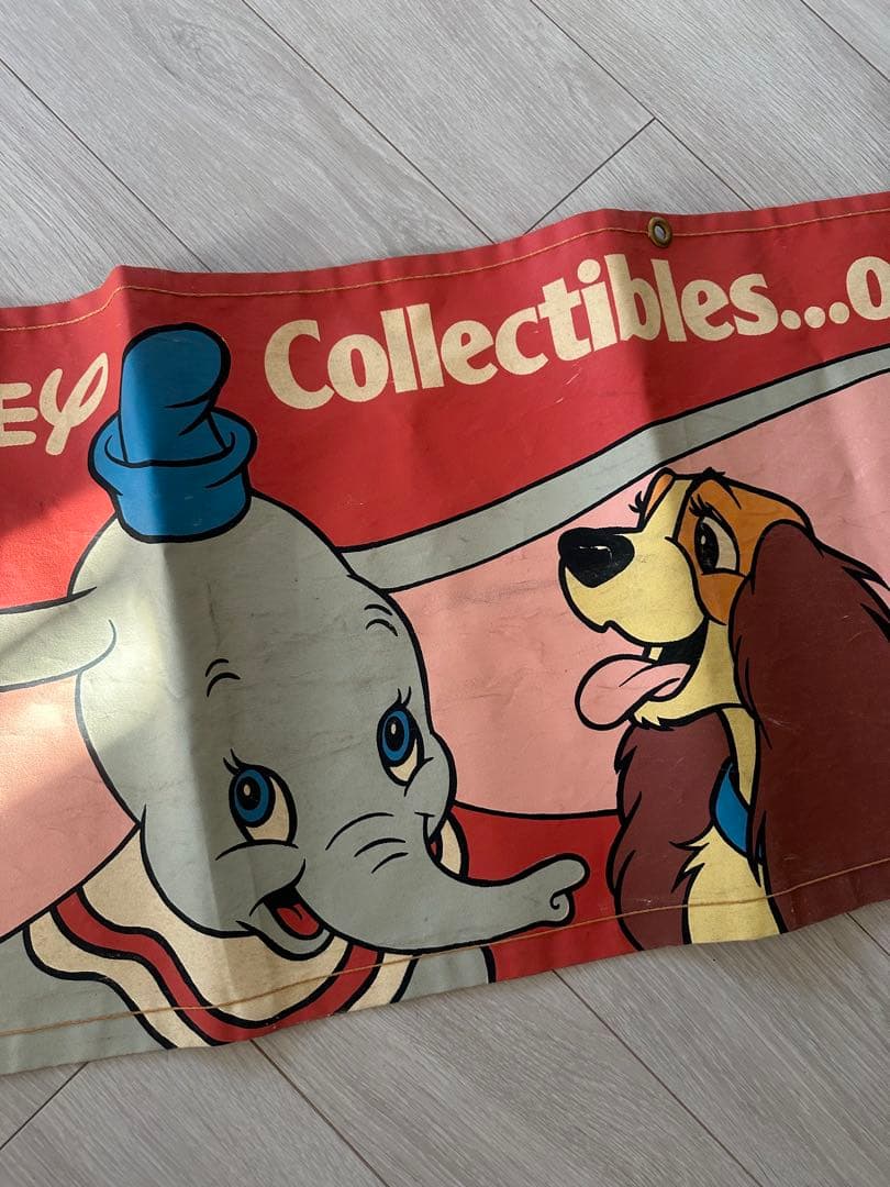 1985年ディズニー垂れ幕？ヴィンテージ アンティーク バンビ ダンボ レア