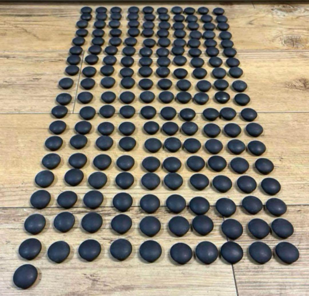 【新品未使用】囲碁　碁石　日向特製　本蛤碁石　那智黒碁石　34号