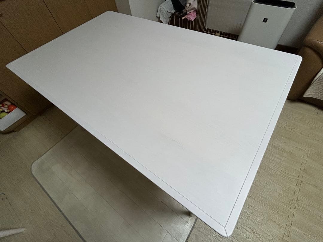 フランフラン☆アルパ　ダイニングテーブルホワイト　W1300×D800×H730