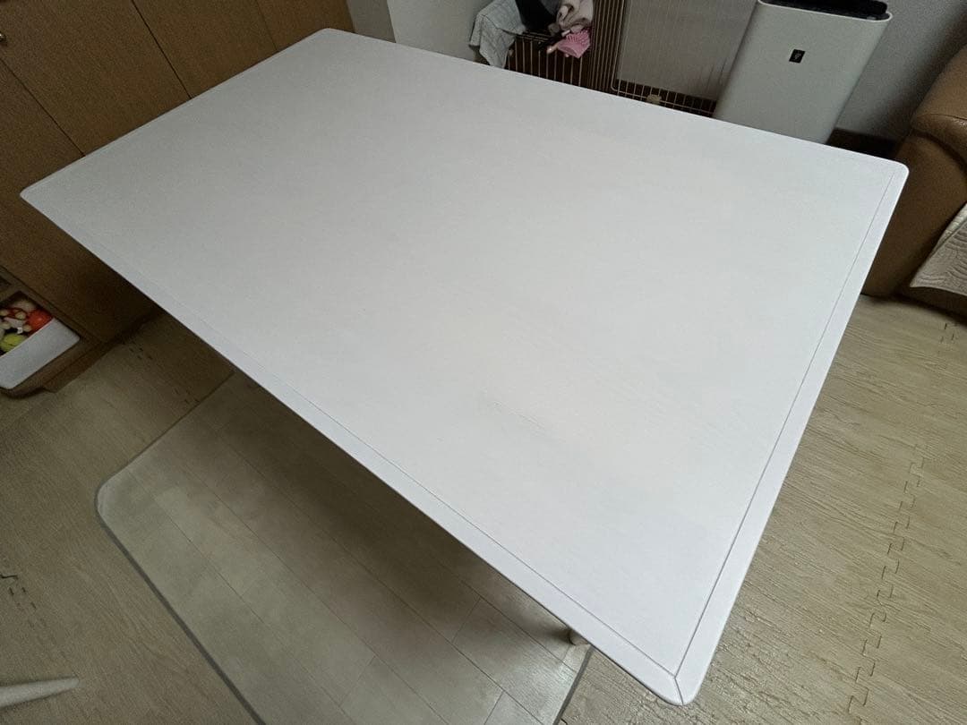 フランフラン☆アルパ　ダイニングテーブルホワイト　W1300×D800×H730