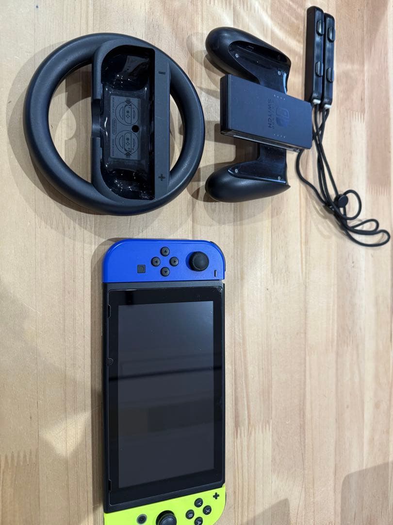 Nintendo Switch 本体 青/黄 ハンドル付き