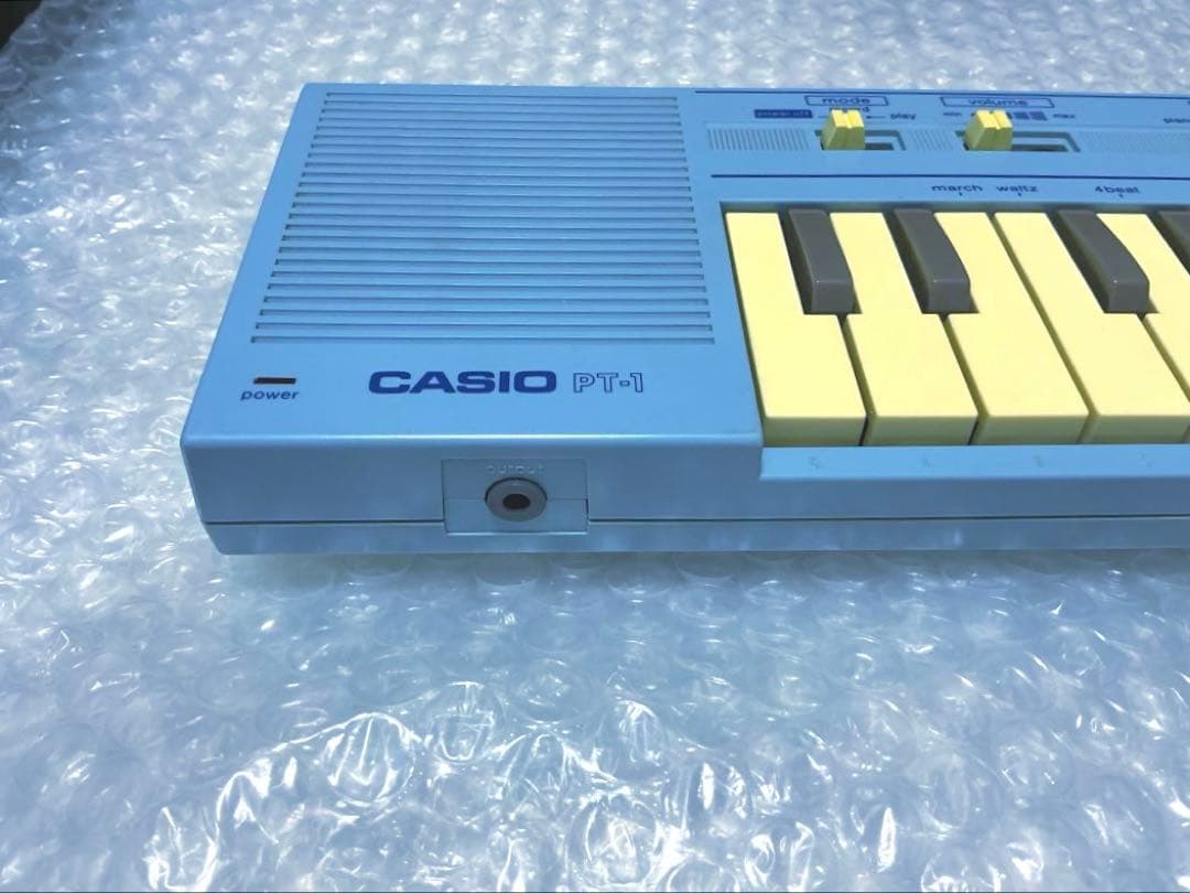 Casio PT-1☆ミニシンセサイザー☆ベビーブルー☆超レアカラーモデル(2