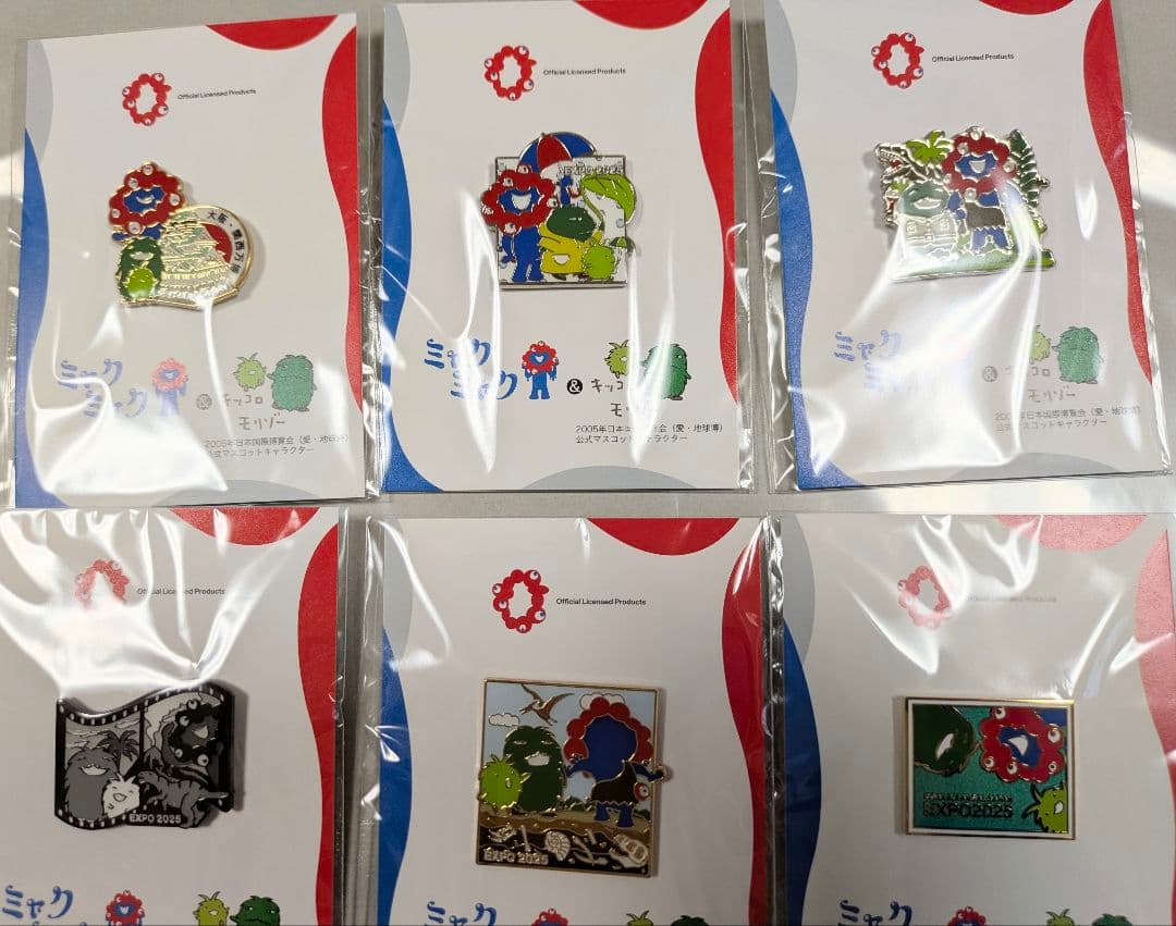 完売品 ミャクミャク モリゾーキッコロ ピンバッジ6点 EXPO2025 万博